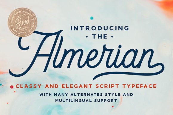 Almerian: Elevating Designs with Vintage Script Elegance