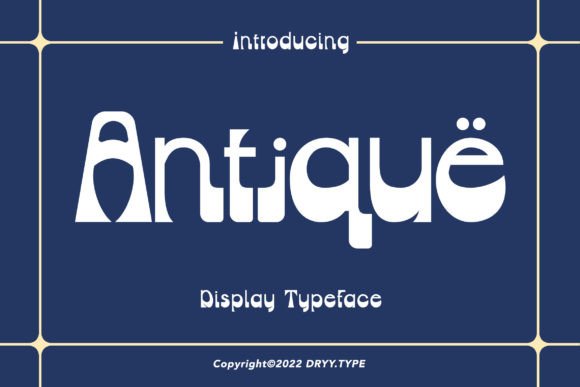 Antique: A Retro Display Font for Timeless Design Impact