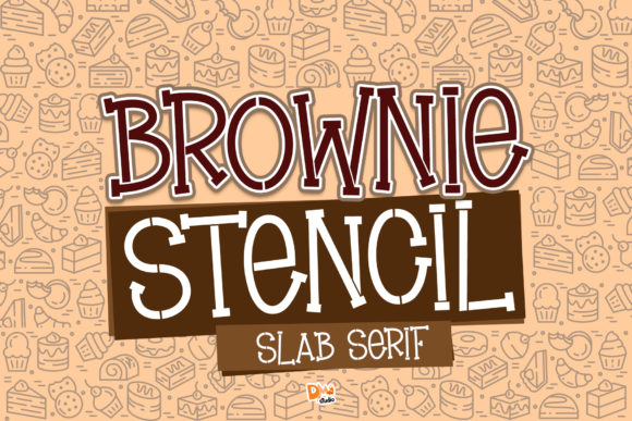 Brownie Stencil: A Quirky Slab Serif for Playful Projects