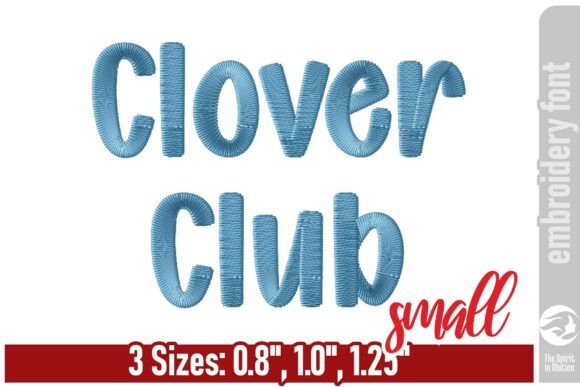 Clover Club: Playful Embroidery Font for Branding