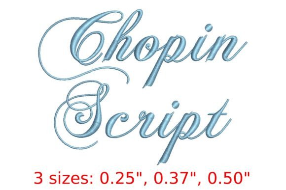 Elevate Your Brand with Chopin Script Embroidery Font