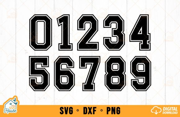 Elevate Your Designs with Sports Jersey Font Numbers SVG