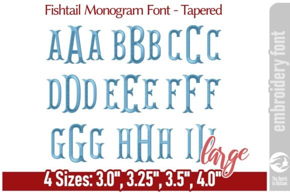 Fishtail Monogram Font: Tapered Elegance for Timeless Design