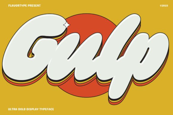 Gulp: A Fun and Chunky Display Font for Modern Design
