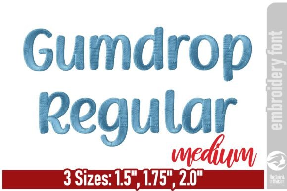 Gumdrop Playful Embroidery Font: A Fresh Take on Custom Design