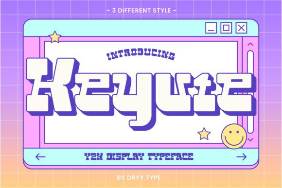 Keyute: The Bold Y2K Font for Modern Design