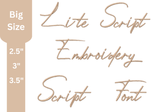 Lite Script Embroidery Font: A Professional Design Asset