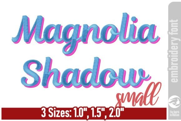 Magnolia Shadow Embroidery Font: Elevate Your Design Projects