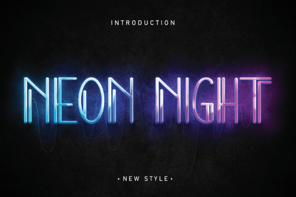 Neon Night: The Display Font for Modern Visual Impact