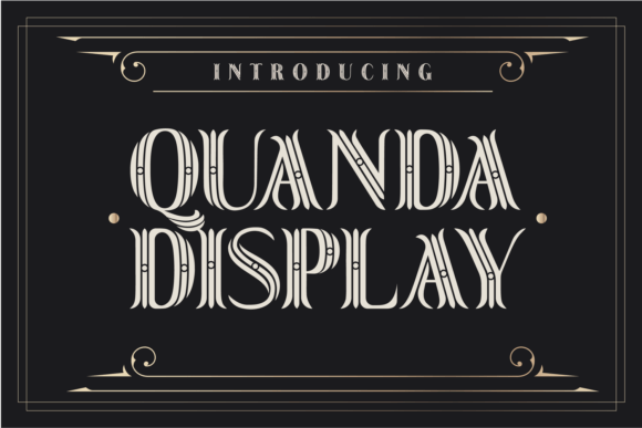 Quanda Display: A Whimsical Font for Dynamic Designs