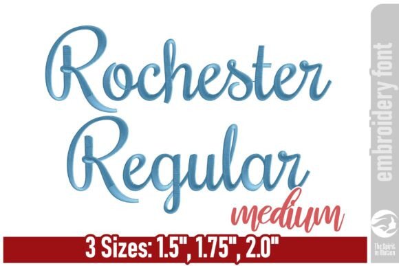 Rochester Embroidery Font: Timeless Script for Modern Design