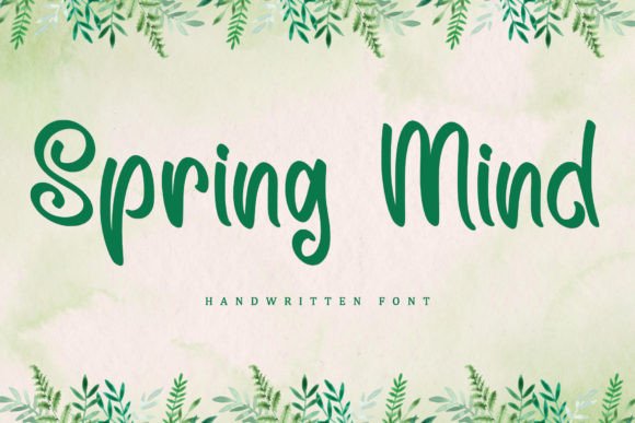 Spring Mind: The Romantic Handwritten Font for Modern Design