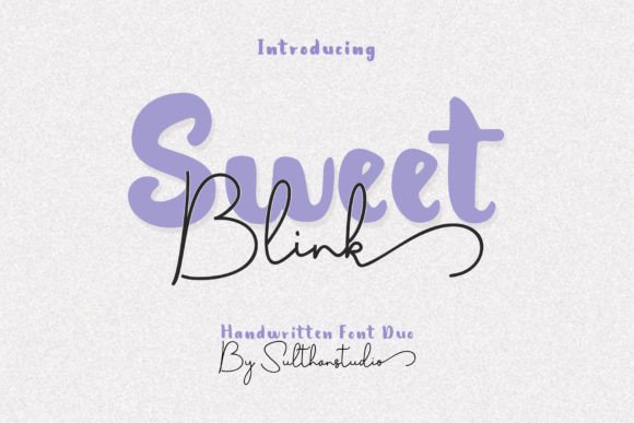 Sweet Blink Duo: A Font Pairing for Charming Designs