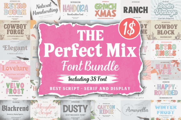 The Perfect Mix Font Bundle: Elevate Your Creative Projects