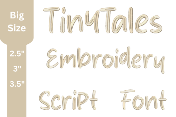 Tiny Tales Script Embroidery Font: Elevating Your Creative Projects