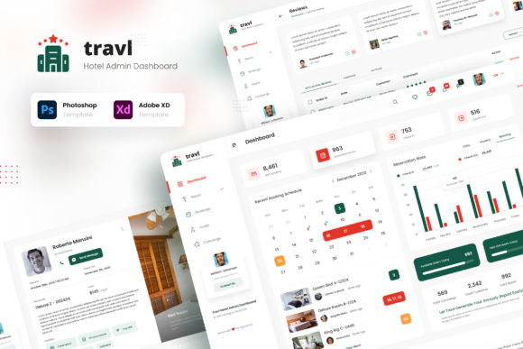 Travl: A Modern Hotel Admin Dashboard Template