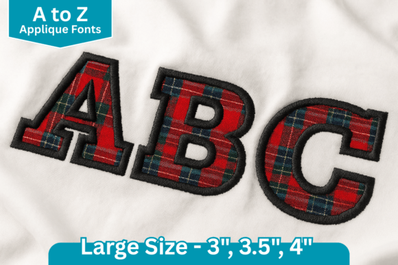 Victory Patch Applique Font: Bold Handmade Style